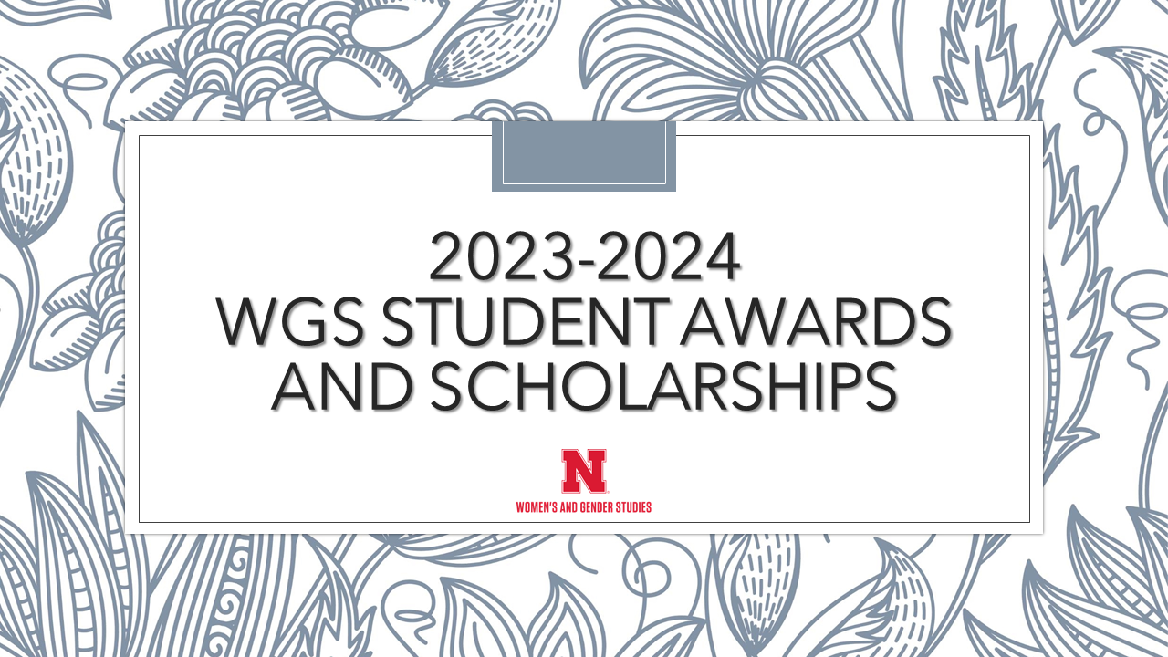 2023-2024 WGS Student Awards and Scholarships
